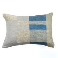 Kawari-Tsuzure cushion cover ／ lumber ／ blue