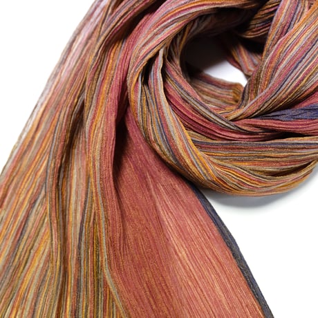 hikariful　long scarf　orange