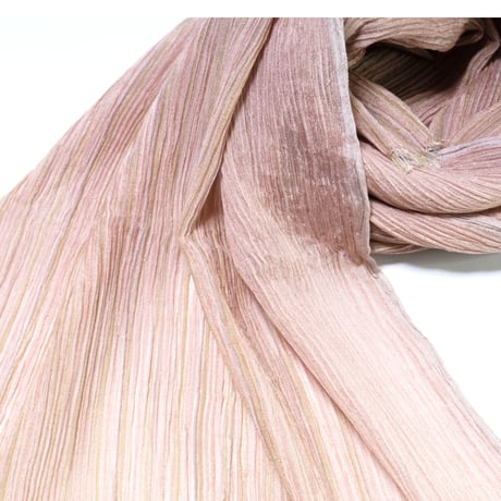 hikariful　long scarf　smoky pink