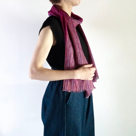 hikariful  long scarf / pink