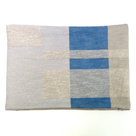 Kawari-Tsuzure cushion cover ／ lumber ／ blue