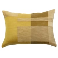 Kawari-Tsuzure cushion cover ／ lumber ／gold&brown