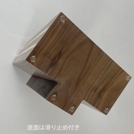 ナイフブロック　ウォールナット × メープル