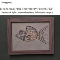 Mechanical Fish | Steampunk Style | Intermediate Hand Embroidery Design