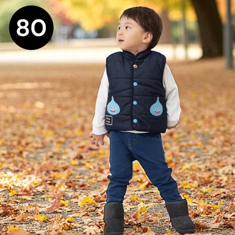 ドラゴンクエスト スライム ベスト 80cm ベビー アウター  ドラクエ　ギフト