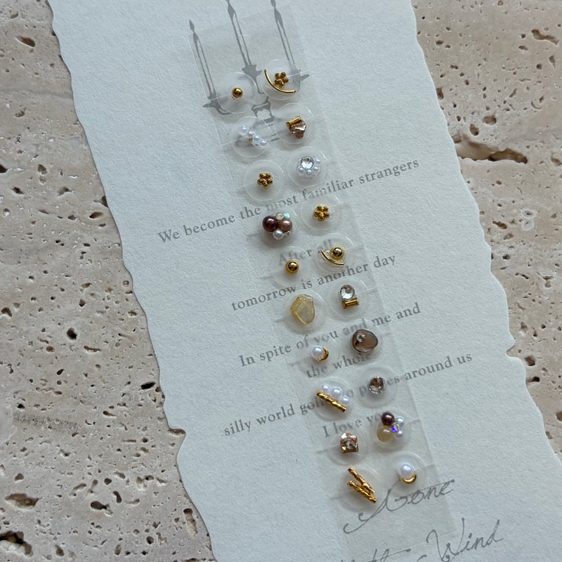 耳ツボジュエリーシート シンプルタイプ1】耳ツボシール 耳ツボジュエリー シンプル透明