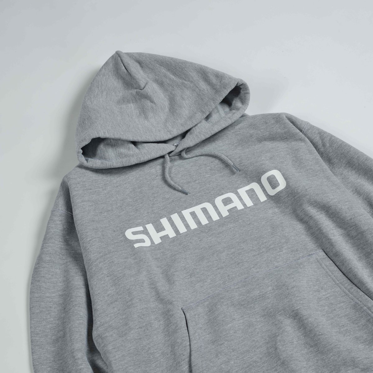 SHIMANO Front Big Logo Pullover Hoodie Gray | S