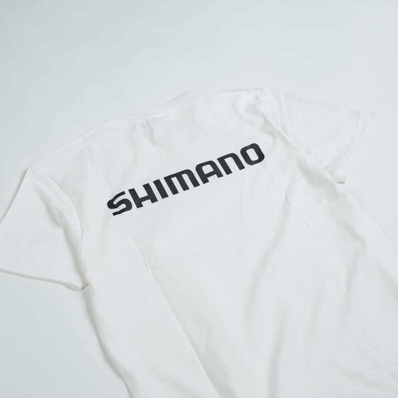 SHIMANO Big Logo Cotton Short Sleeve T-shirt Wh