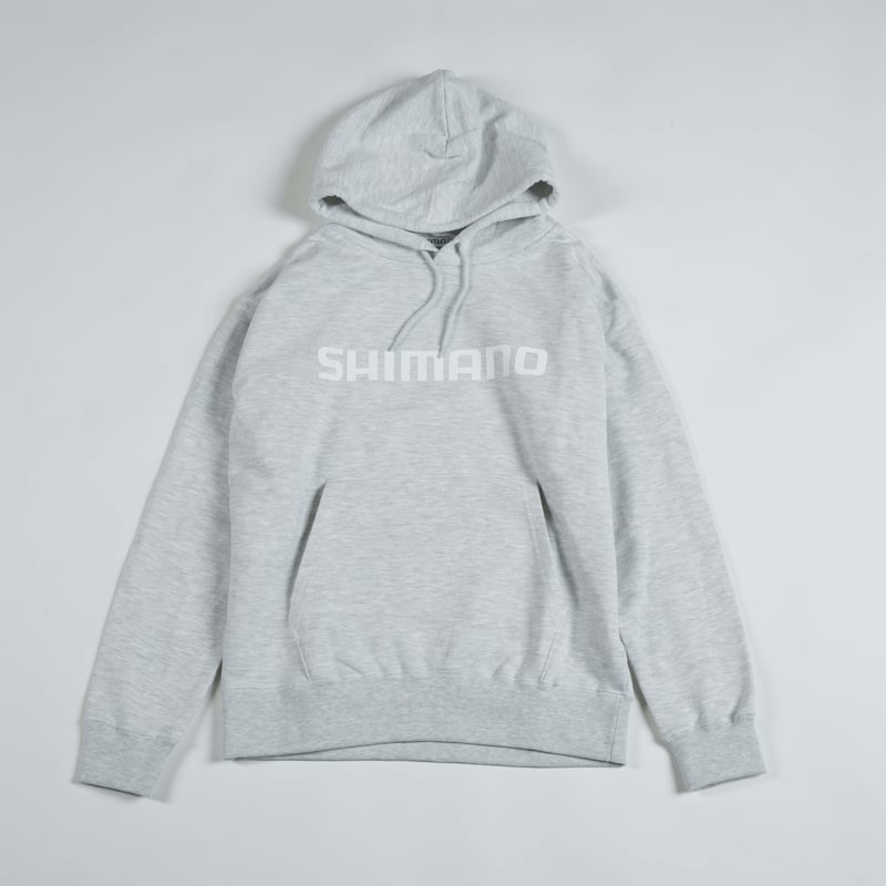 SHIMANO Front Big Logo Pullover Hoodie Ash | SH