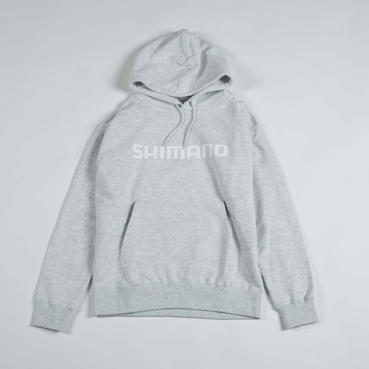 SHIMANO Front Big Logo Pullover Hoodie Ash | SH