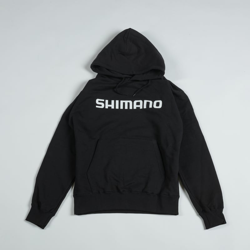 ウェア SHIMANO Big Logo Pullover Hoodie BLACK M SHIMANO Front Big