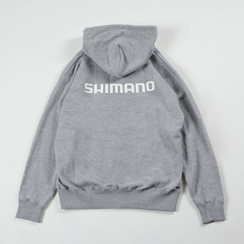 SHIMANO Big Logo Zip-up Hoodie Gray | SHIMANO O