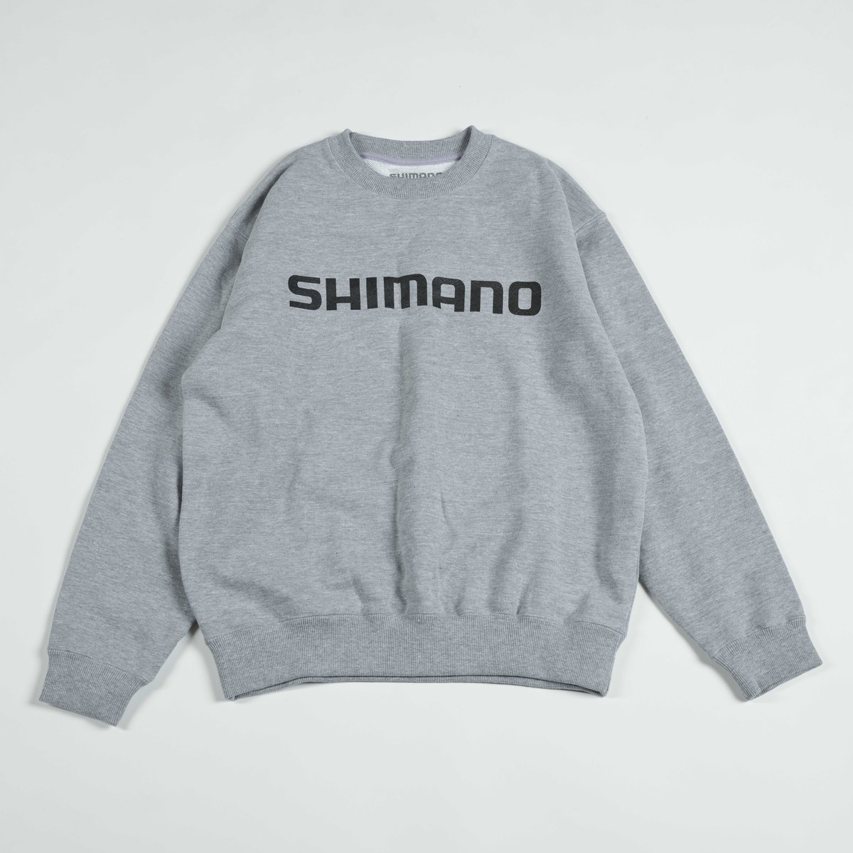 SHIMANO Big Logo Sweat Heather Gray with Black