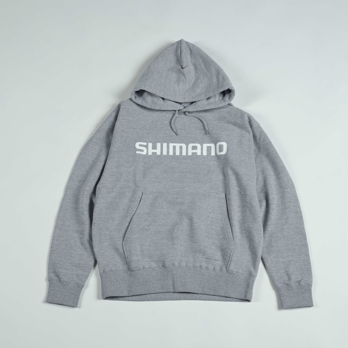 SHIMANO Front Big Logo Pullover Hoodie Gray | S