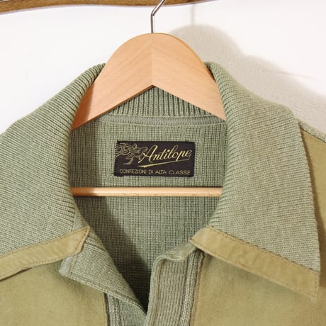 Antilope Suede × Knit Cardigan Jacket 1970s