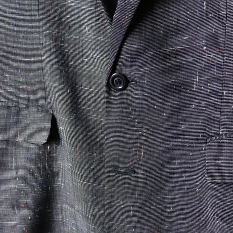French Nep Fabric Tailored Jacket 1980s