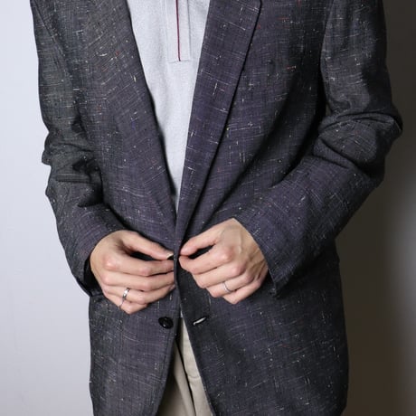 French Nep Fabric Tailored Jacket 1980s