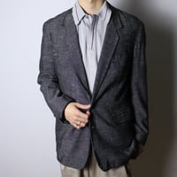 French Nep Fabric Tailored Jacket 1980s