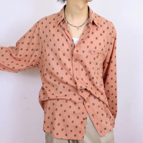 OLD Geometric Pattern Shirt 1990s