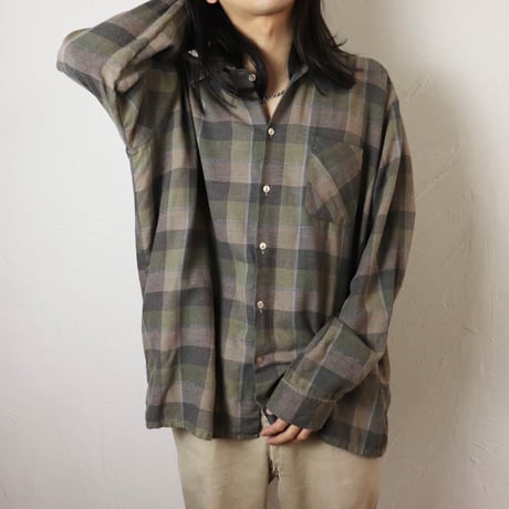 Walser / 1980s Germany Brushed Check Flannel Shirt