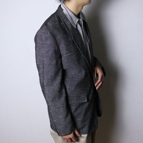 French Nep Fabric Tailored Jacket 1980s