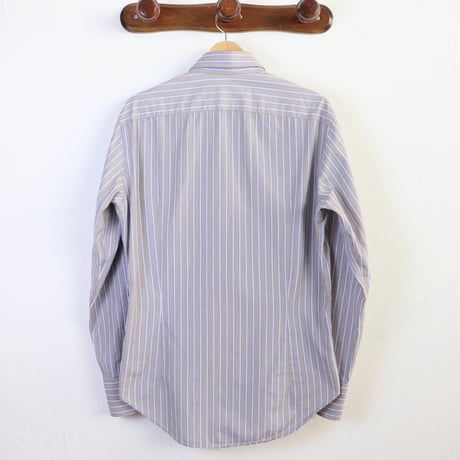 ROSSI Camiceria / 1990s Italian Stripe Cotton Shirt
