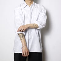 "C&A" Stripe Dress Shirt 1990s-00s