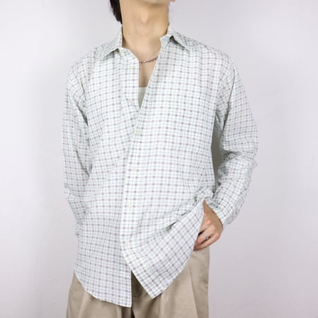 Euro Micro Check Dress Shirt 1990s