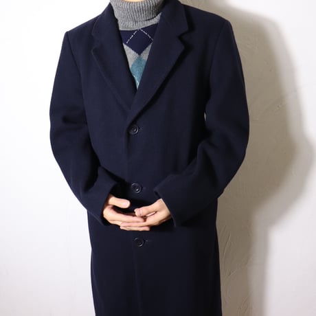 ENGLAND Pure New Wool Tailored Coat 1980–90s