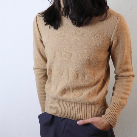 Antony Glasgow / 1960s–1970s Textured Dot Knit Sweater