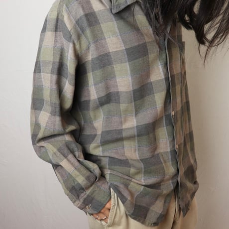 Walser / 1980s Germany Brushed Check Flannel Shirt