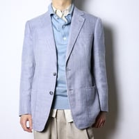Milo-Tailleur / 1970s French Linen Blend Tailored Jacket