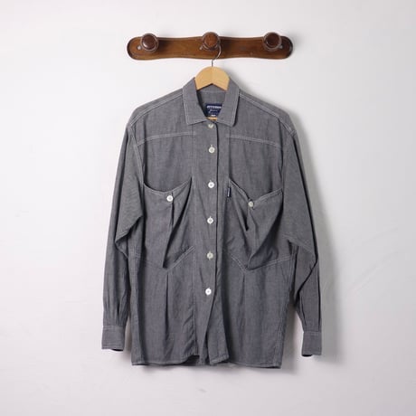 Erreuno Jeans / 1990s Italian Chambray Work Shirt
