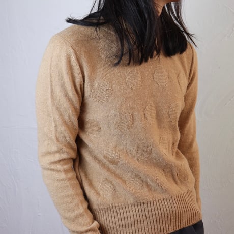 Antony Glasgow / 1960s–1970s Textured Dot Knit Sweater