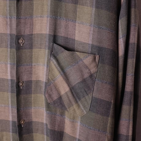 Walser / 1980s Germany Brushed Check Flannel Shirt