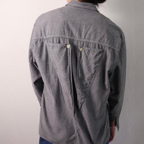 Erreuno Jeans / 1990s Italian Chambray Work Shirt