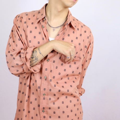 OLD Geometric Pattern Shirt 1990s