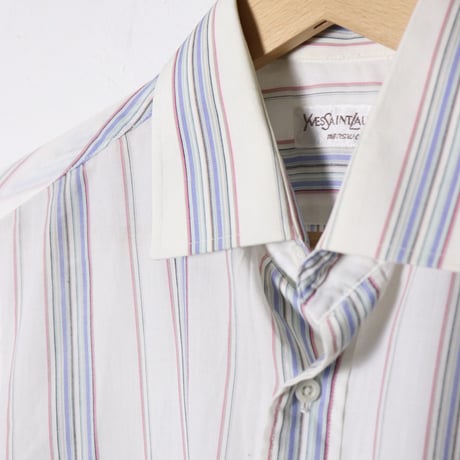Yves Saint Laurent Stripe Dress Shirt 1990s