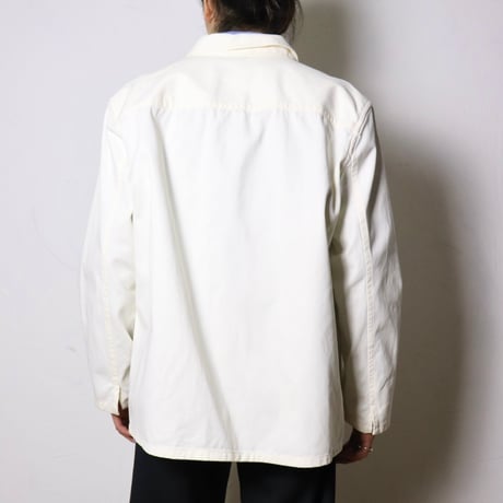 French Vintage Work Jacket Ivory 1980s–90s