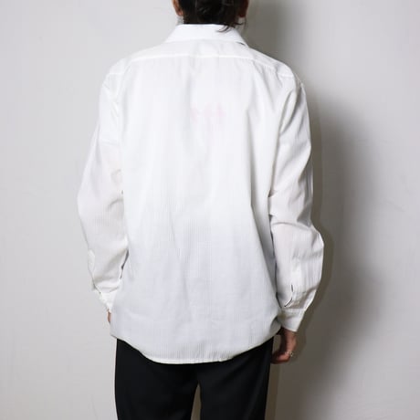 French White Stripe Shirt 1990s