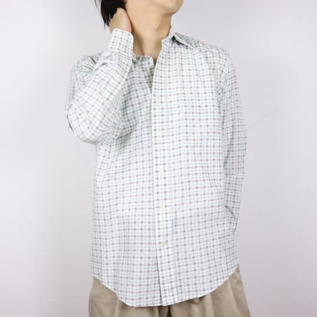 Euro Micro Check Dress Shirt 1990s