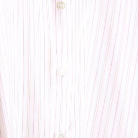 French Multi Stripe Dress Shirt 1980s