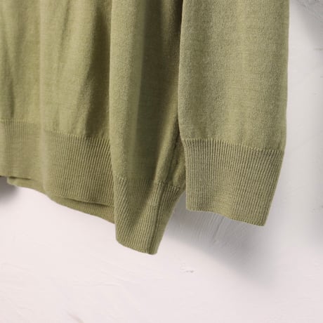 PHILDAR / 1980s–Early 1990s French Mock Neck Wool Sweater