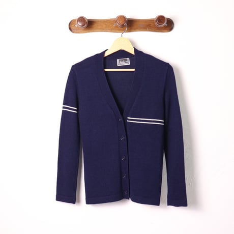 Luisa Spagnoli / 1970s Italian Line Knit Cardigan