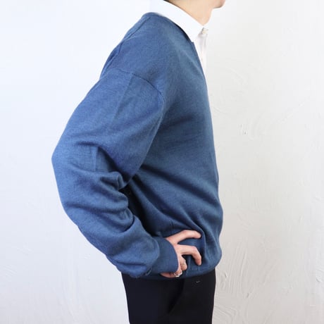 V-Neck Wool Acrylic Knit 80s