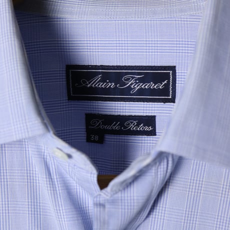 "Alain Figaret" Double Retors Check Shirt 1990s