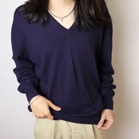 HORSE GUARD / 1980s V-Neck Knit Pullover