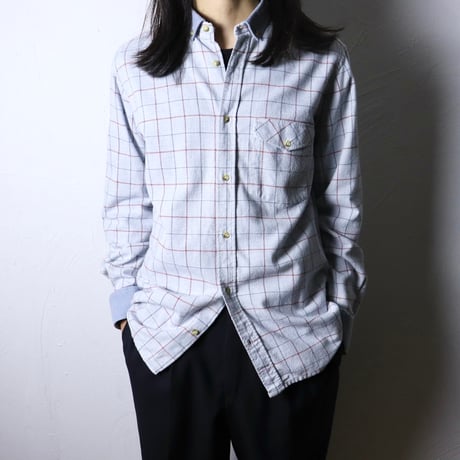 Guy Laroche Check Button Down Shirt 1980s