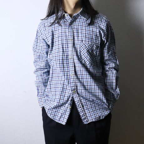 European Gingham Check Shirt 1980s