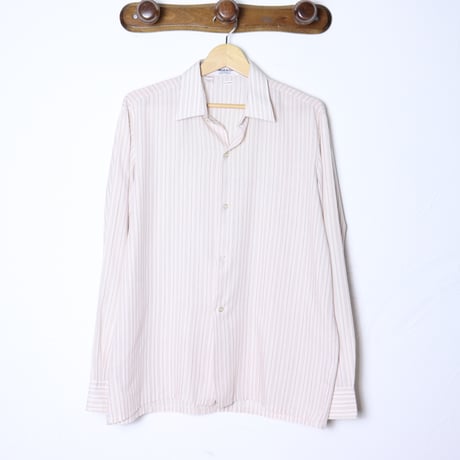 French Multi Stripe Dress Shirt 1980s